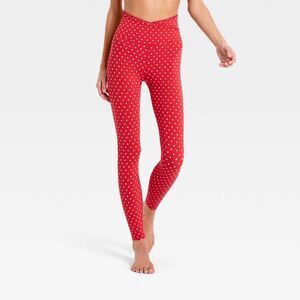 All In Motion - Women's Everyday Soft Ultra High-Rise Ruffle Cross Red